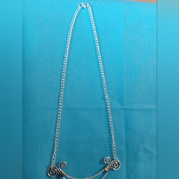 Aquamarine Green Topaz 925 Silver Plated Gemstone Necklace - Picture 5 of 5